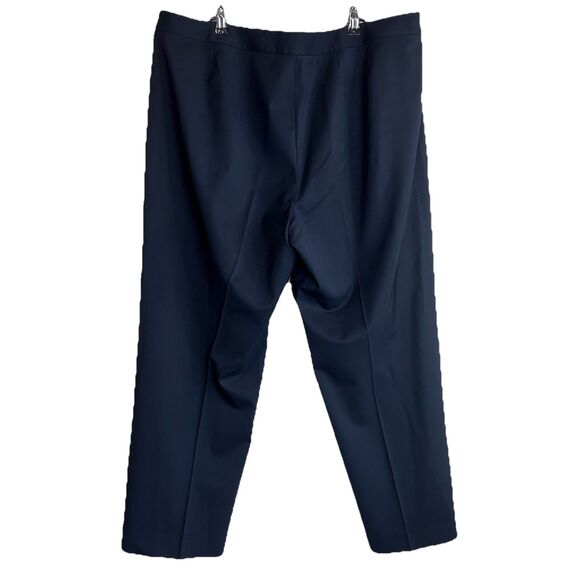 Lafayette 148 New York 'Menswear' Pants Women's 18W Navy Office Wool Wide Leg - Picture 4 of 8